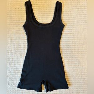 NWT Skims Rib Onesie Soot Small
